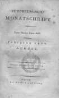Südpreussische Monatschrift 1802 August Bd.1 Stück 3