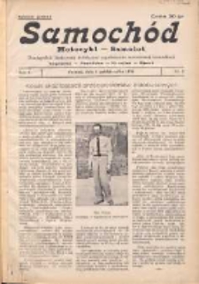 Samochód, Motocykl, Samolot: dwutygodnik ilustrowany poświęcony zagadnieniom nowoczesnej komunikacji 1934.10.01 R.1 Nr2