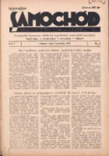 Samochód, Motocykl, Samolot: dwutygodnik ilustrowany poświęcony zagadnieniom nowoczesnej komunikacji 1934.12.01 R.1 Nr6