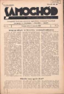 Samochód, Motocykl, Samolot: dwutygodnik ilustrowany poświęcony zagadnieniom nowoczesnej komunikacji 1935.01.15 R.2 Nr2