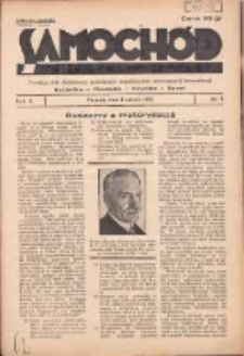 Samochód, Motocykl, Samolot: dwutygodnik ilustrowany poświęcony zagadnieniom nowoczesnej komunikacji 1935.02.01 R.2 Nr3
