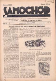 Samochód, Motocykl, Samolot: dwutygodnik ilustrowany poświęcony zagadnieniom nowoczesnej komunikacji 1935.03.15 R2 Nr6