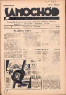 Samochód, Motocykl, Samolot: dwutygodnik ilustrowany poświęcony zagadnieniom nowoczesnej komunikacji 1935.07.01 R.2 Nr13