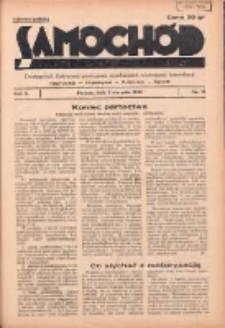 Samochód, Motocykl, Samolot: dwutygodnik ilustrowany poświęcony zagadnieniom nowoczesnej komunikacji 1935.08.01 R.2 Nr15