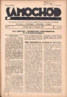 Samochód, Motocykl, Samolot: dwutygodnik ilustrowany poświęcony zagadnieniom nowoczesnej komunikacji 1935.09.15 R.2 Nr18