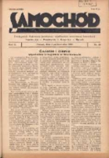 Samochód, Motocykl, Samolot: dwutygodnik ilustrowany poświęcony zagadnieniom nowoczesnej komunikacji 1935.10.01 R.2 Nr19