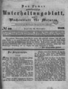 Das Lycker gemeinnützige Unterhaltungsblatt, ein Wochenblatt für Masuren. 1843.09.30 Nr40