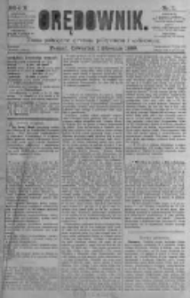 Orędownik: pismo poświęcone sprawom politycznym i spółecznym. 1880.01.01 R.10 nr1