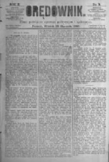 Orędownik: pismo poświęcone sprawom politycznym i spółecznym. 1880.01.20 R.10 nr9