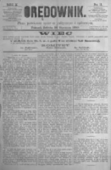 Orędownik: pismo poświęcone sprawom politycznym i spółecznym. 1880.01.24 R.10 nr11