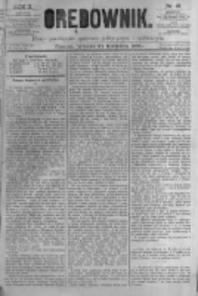 Orędownik: pismo poświęcone sprawom politycznym i sp&oacute;łecznym. 1880.04.27 R.10 nr51