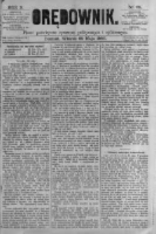 Orędownik: pismo poświęcone sprawom politycznym i sp&oacute;łecznym. 1880.05.25 R.10 nr62