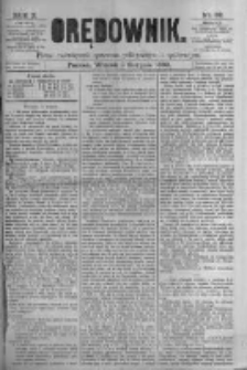 Orędownik: pismo poświęcone sprawom politycznym i sp&oacute;łecznym. 1880.08.03 R.10 nr92