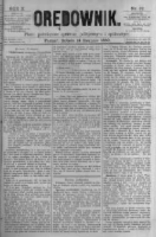 Orędownik: pismo poświęcone sprawom politycznym i spółecznym. 1880.08.14 R.10 nr97