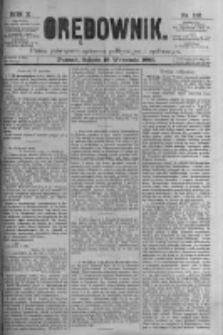 Orędownik: pismo poświęcone sprawom politycznym i spółecznym. 1880.09.18 R.10 nr112