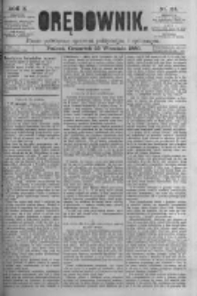 Orędownik: pismo poświęcone sprawom politycznym i spółecznym. 1880.09.23 R.10 nr114