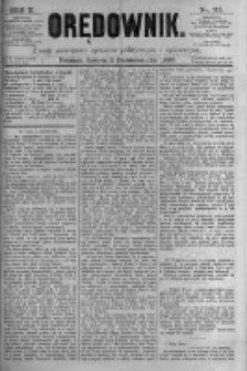 Orędownik: pismo poświęcone sprawom politycznym i sp&oacute;łecznym. 1880.10.02 R.10 nr118