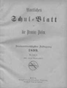 Amtliches Schul-Blatt f&uuml;r die Provinz Posen 1899.01.05 Jg.32 Nr1