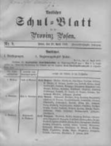 Amtliches Schul-Blatt f&uuml;r die Provinz Posen 1899.04.20 Jg.32 Nr8