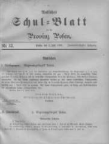 Amtliches Schul-Blatt f&uuml;r die Provinz Posen 1899.07.05 Jg.32 Nr13