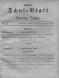 Amtliches Schul-Blatt f&uuml;r die Provinz Posen 1899.09.05 Jg.32 Nr17