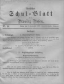 Amtliches Schul-Blatt f&uuml;r die Provinz Posen 1899.09.20 Jg.32 Nr18