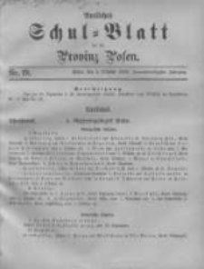 Amtliches Schul-Blatt f&uuml;r die Provinz Posen 1899.10.05 Jg.32 Nr19