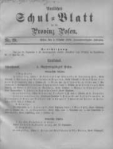 Amtliches Schul-Blatt für die Provinz Posen 1899.10.05 Jg.32 Nr19
