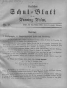 Amtliches Schul-Blatt f&uuml;r die Provinz Posen 1899.10.20 Jg.32 Nr20