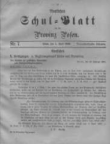Amtliches Schul-Blatt f&uuml;r die Provinz Posen 1900.04.05 Jg.33 Nr7