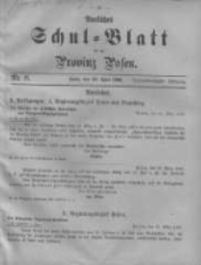 Amtliches Schul-Blatt f&uuml;r die Provinz Posen 1900.04.20 Jg.33 Nr8