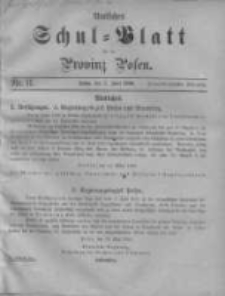 Amtliches Schul-Blatt f&uuml;r die Provinz Posen 1900.06.05 Jg.33 Nr11