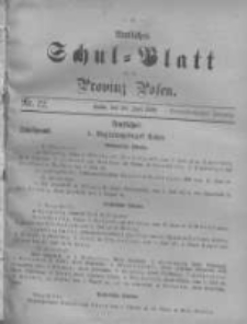 Amtliches Schul-Blatt f&uuml;r die Provinz Posen 1900.06.20 Jg.33 Nr12
