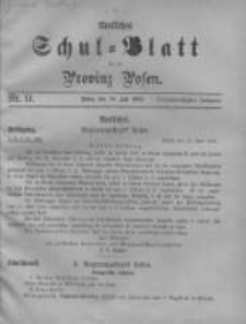 Amtliches Schul-Blatt f&uuml;r die Provinz Posen 1900.07.20 Jg.33 Nr14