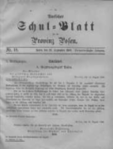 Amtliches Schul-Blatt f&uuml;r die Provinz Posen 1900.09.20 Jg.33 Nr18