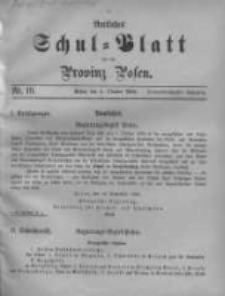 Amtliches Schul-Blatt f&uuml;r die Provinz Posen 1900.10.05 Jg.33 Nr19