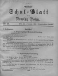 Amtliches Schul-Blatt f&uuml;r die Provinz Posen 1900.11.05 Jg.33 Nr21