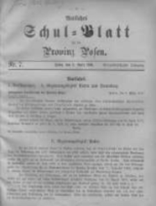 Amtliches Schul-Blatt f&uuml;r die Provinz Posen 1901.04.05 Jg.34 Nr7