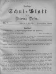 Amtliches Schul-Blatt für die Provinz Posen 1901.04.05 Jg.34 Nr7