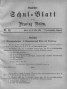 Amtliches Schul-Blatt f&uuml;r die Provinz Posen 1901.05.18 Jg.34 Nr10