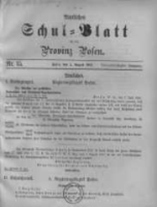 Amtliches Schul-Blatt f&uuml;r die Provinz Posen 1901.08.05 Jg.34 Nr15