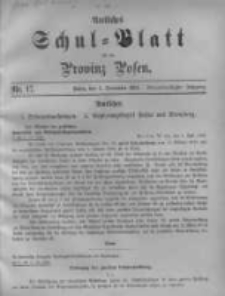 Amtliches Schul-Blatt f&uuml;r die Provinz Posen 1901.09.05 Jg.34 Nr17