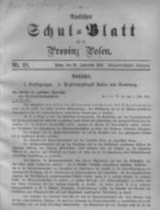 Amtliches Schul-Blatt f&uuml;r die Provinz Posen 1901.09.20 Jg.34 Nr18
