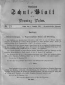 Amtliches Schul-Blatt f&uuml;r die Provinz Posen 1901.12.05 Jg.34 Nr23