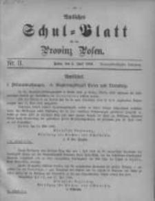 Amtliches Schul-Blatt für die Provinz Posen 1906.06.05 Jg.39 Nr11