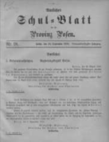 Amtliches Schul-Blatt für die Provinz Posen 1906.09.20 Jg.39 Nr18
