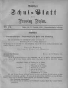 Amtliches Schul-Blatt für die Provinz Posen 1906.12.20 Jg.39 Nr24