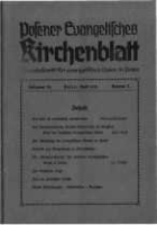 Posener Evangelisches Kirchenblatt: Monatsschrift f&uuml;r evangelisches Leben in Polen. 1938 Jahrgang 16 nr7
