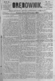 Orędownik: pismo poświęcone sprawom politycznym i spółecznym. 1880.12.18 R.10 nr151
