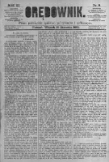 Orędownik: pismo poświęcone sprawom politycznym i spółecznym. 1881.01.18 R.11 nr8